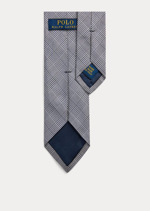 Men's Polo Ralph Lauren Gingham Silk Narrow Ties | 879246YER